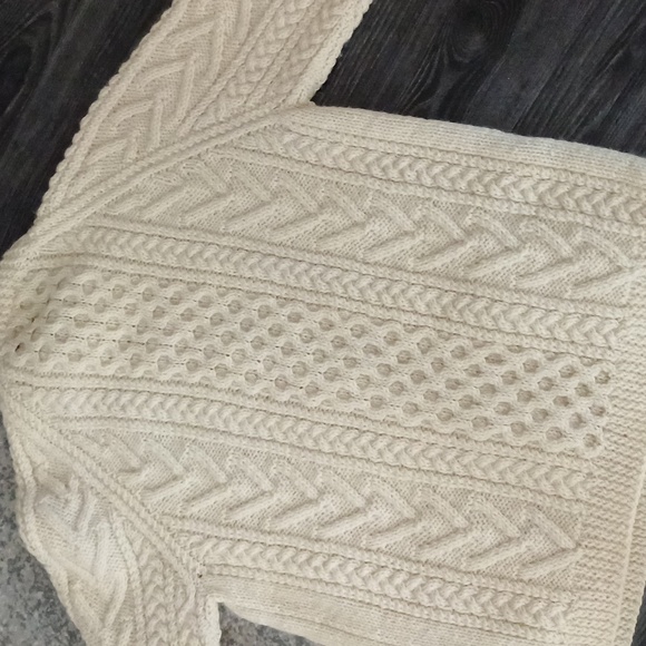 Gaeltarra Handknit County Mayor Ireland Wool Cardigan St. Patricks Day 40" - Picture 9 of 16